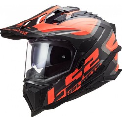 ΚΡΑΝΟΣ LS2 MX701 EXPLORER ALTER ΜΑΥΡΟ ΜΑΤ ΠΟΡΤΟΚΑΛΙ